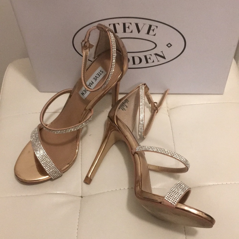 Steve Madden Seduce Rose Gold Heels - Picture 2 of 8